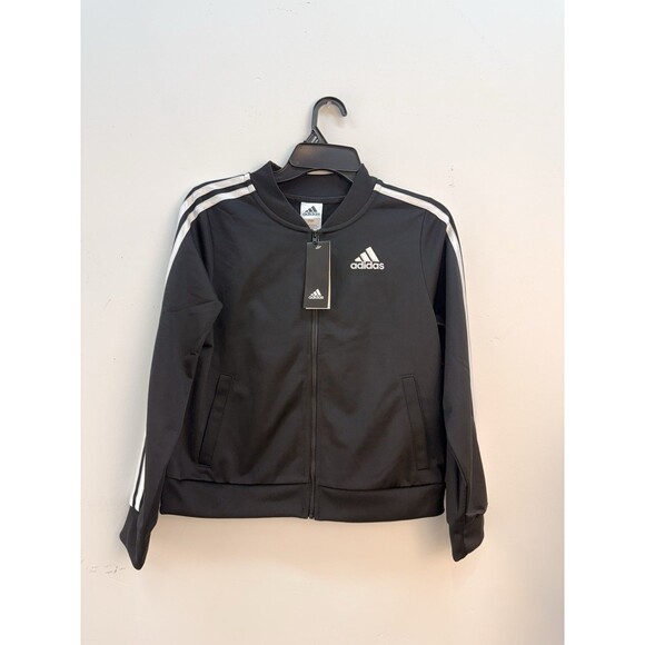 ADIDAS Essentials 3-Stripes Track Suit Zip Jacket Pants Girls Youth L (14)Black - Picture 8 of 16